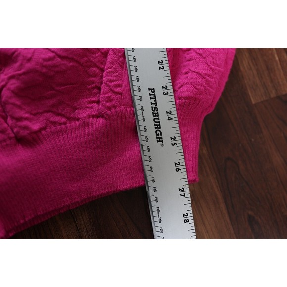 Vintage Tyrolia By Head Hot Pink Barbie Ski Turtleneck Sweater Wool Blend L - Picture 15 of 15